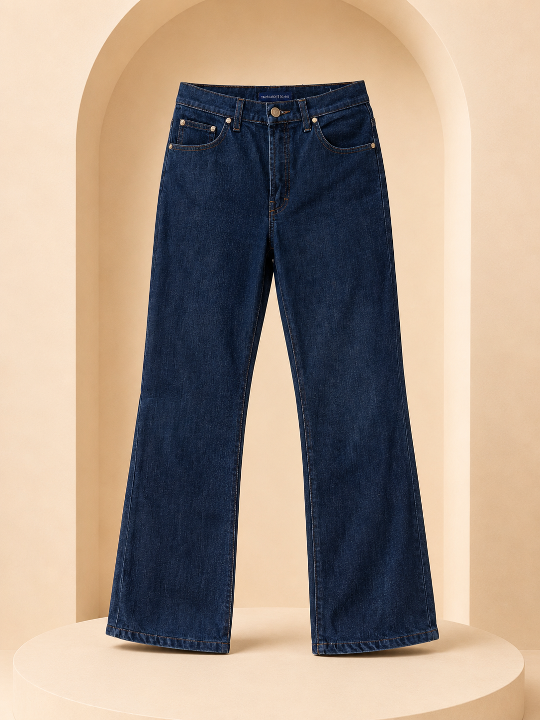 Men’s Dark Blue Straight Jeans