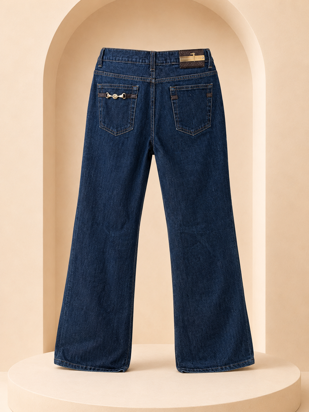 Men’s Dark Blue Straight Jeans