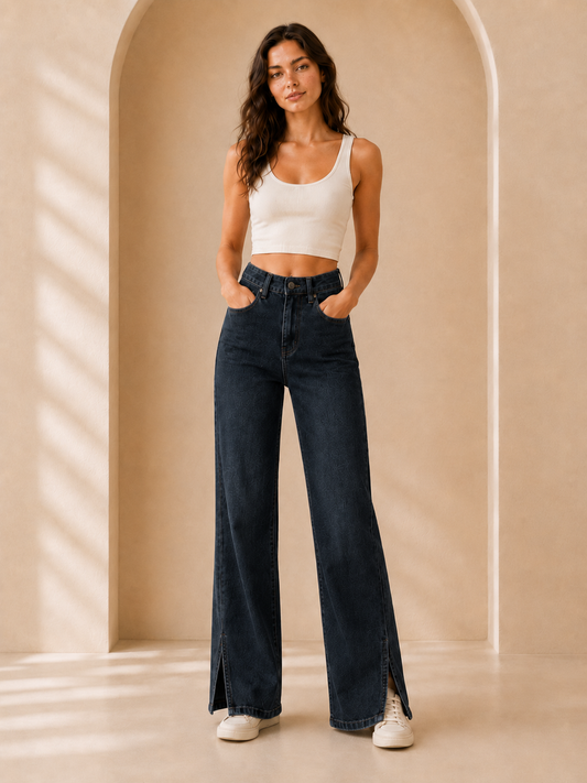 Women’s Black Bell Bottom Jeans